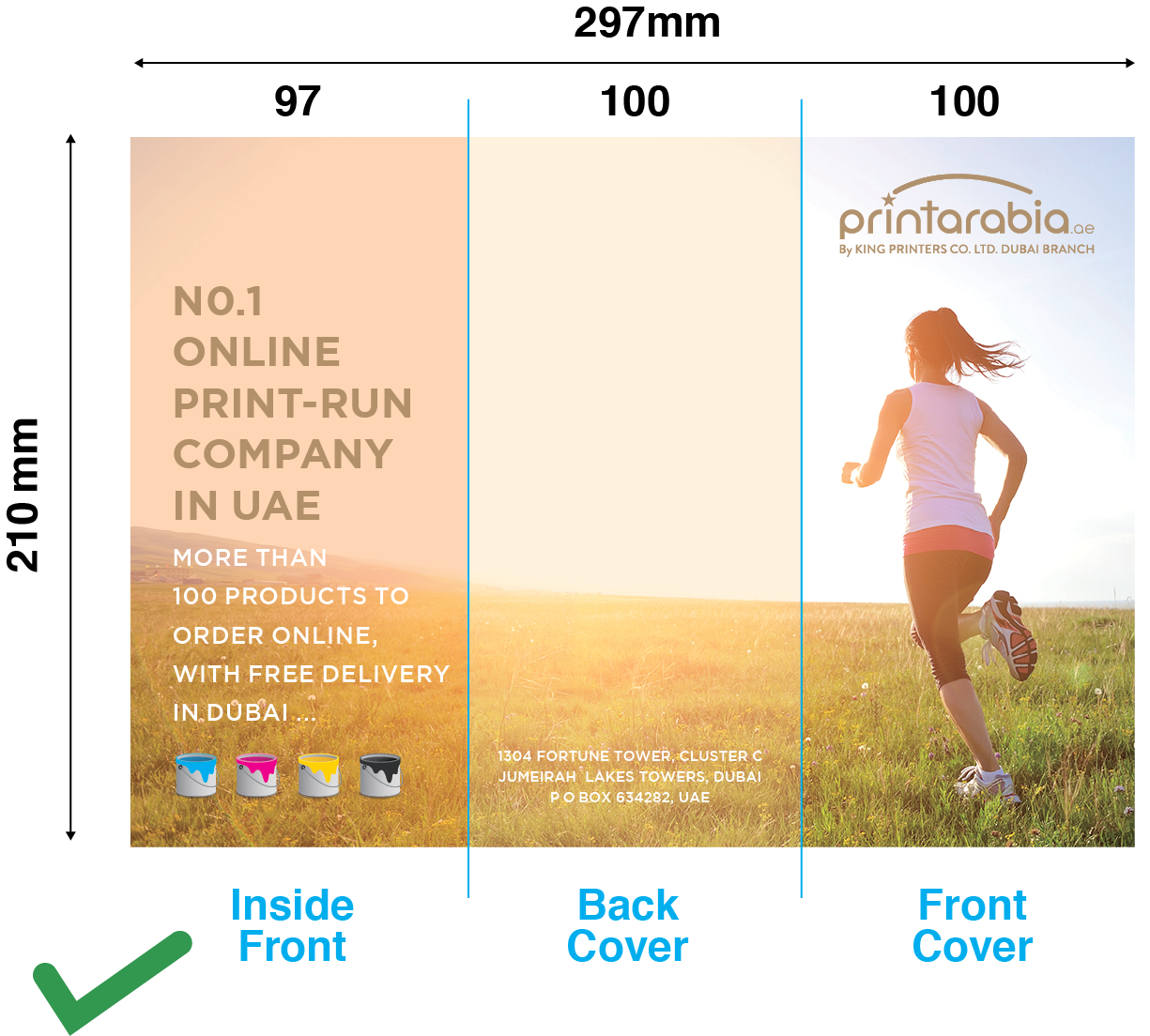 Designing for Folds - Check Trifold Pamphlet